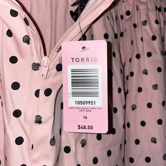 Disney Ariel pink seashell swing skirt size 16 - Picture 6 of 6